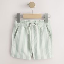 Mint Green Stripe Pull On Shorts 4