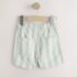 Mint Green Stripe Pull On Shorts 1