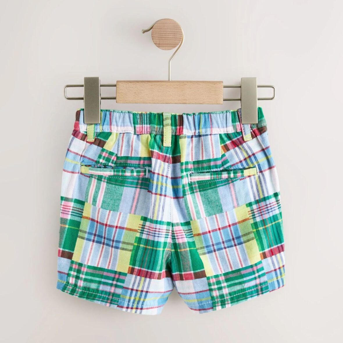 Multi Patchwork Chino Shorts 3