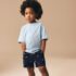 Navy Tractor Chino Shorts 3