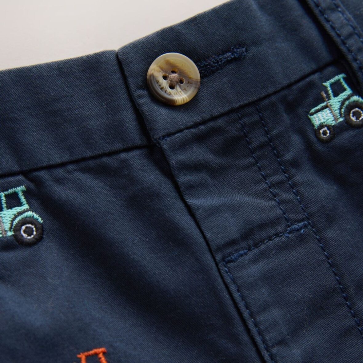 Navy Tractor Chino Shorts 4