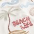 Neutral Beach Palms Short Sleeve Appliqué T-Shirt 2