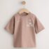 Neutral / Tan Wild Vibes Tiger Short Sleeve Back Print T-Shirt 1