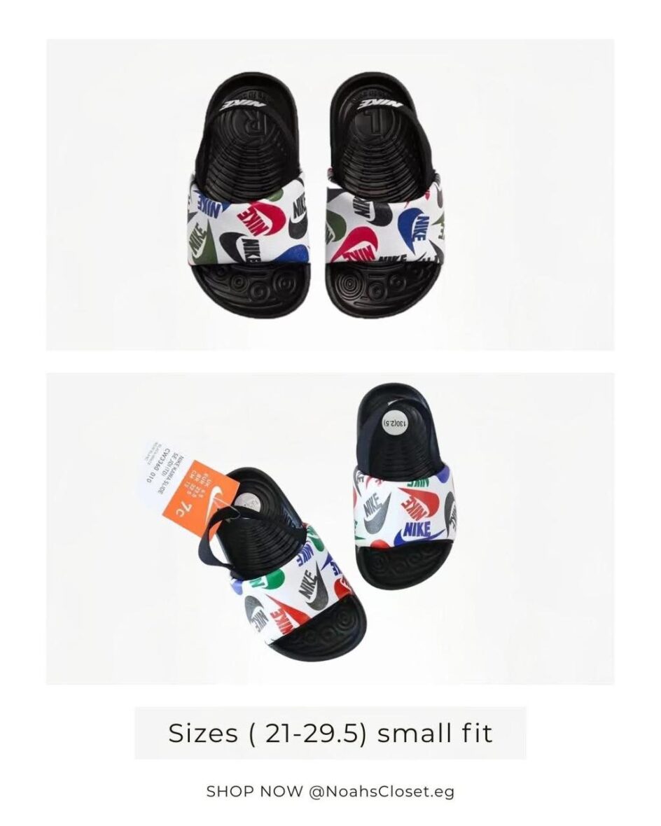 Nike kawa Slides Kids Multi Color 3