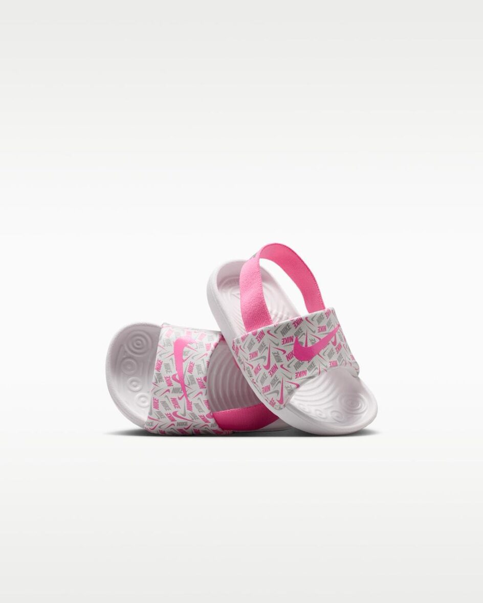 Nike Kawa Baby & Toddler Slides – Sail/Pink Glow