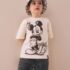 Oatmeal Mickey Mouse Short Sleeve T-Shirt 1