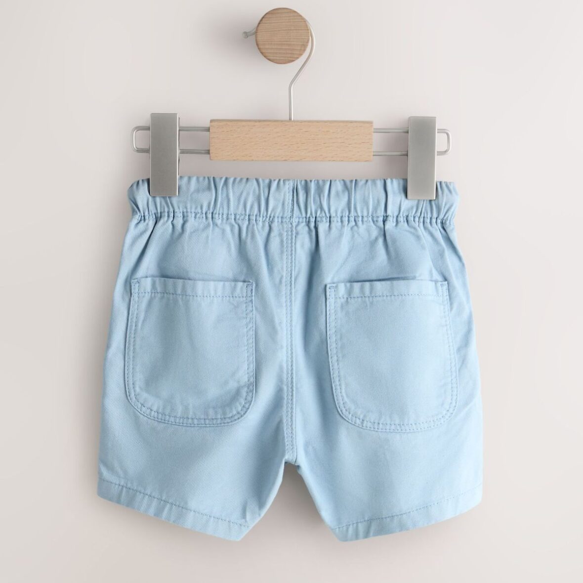 Pale Blue Pull On Shorts 3