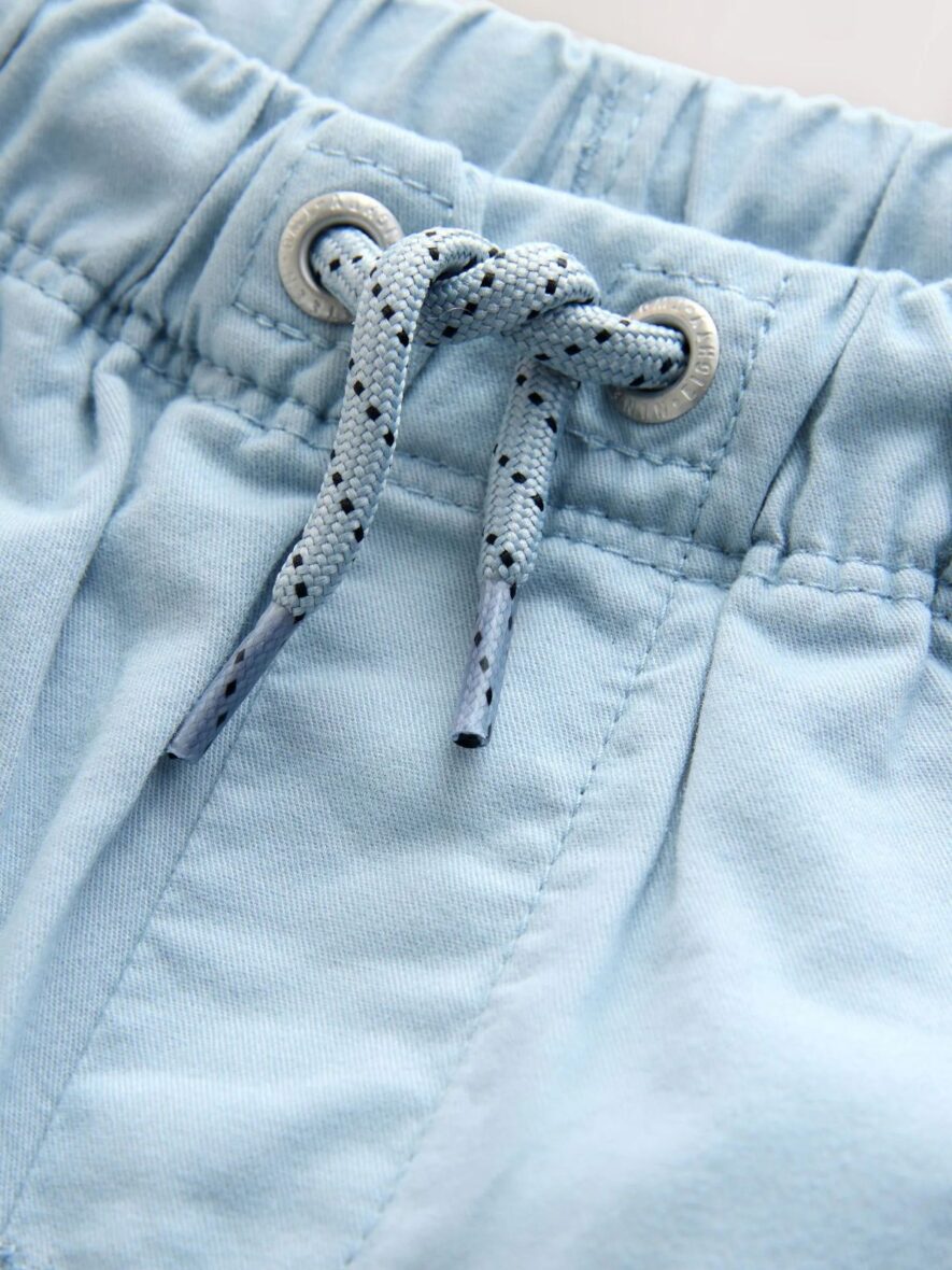 Pale Blue Pull On Shorts 4