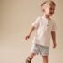 Pastel Gingham Linen Blend Chino Shorts 3