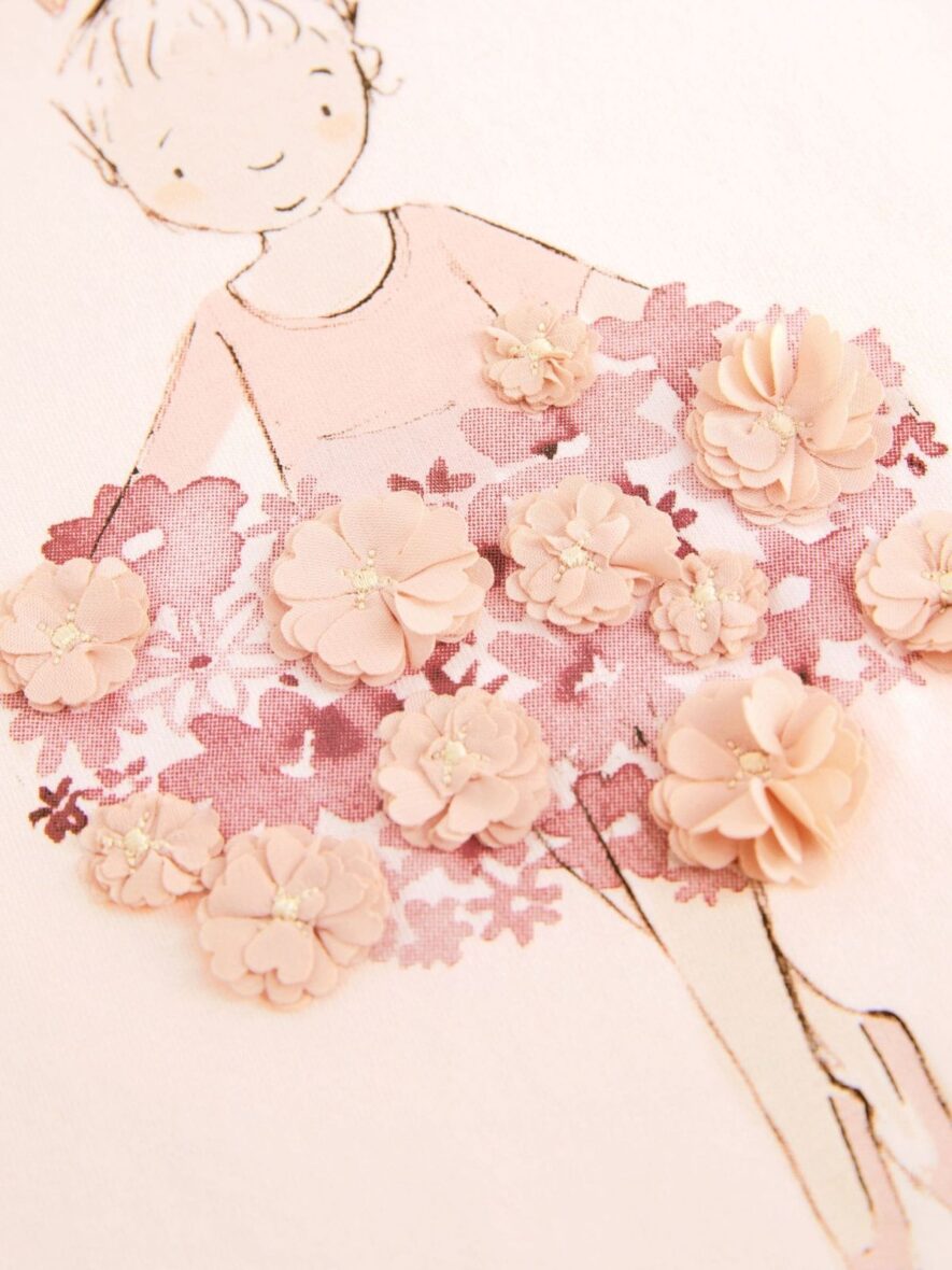 Pink Ballerina Short Sleeve T-Shirt 4