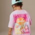Pink Barbie Short Sleeve T-Shirt and Cycle Shorts Set 4