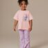 Pink Bluey Short Sleeve T-Shirt and Flare Set 3