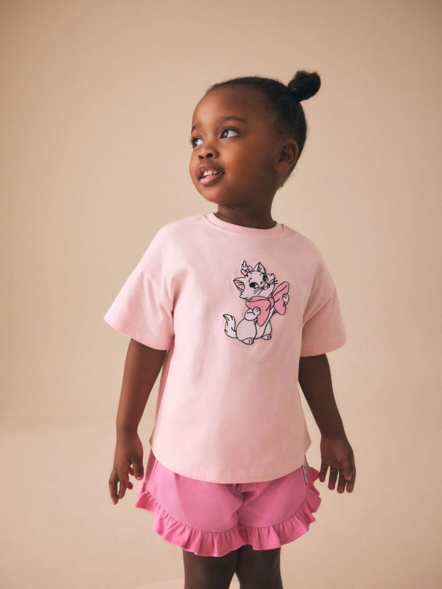 Pink Disney Marie Shorts Set 1