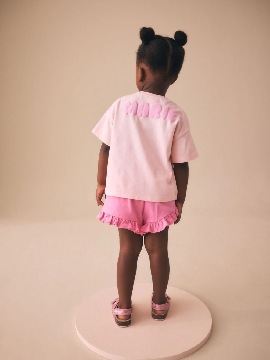Pink Disney Marie Shorts Set 2