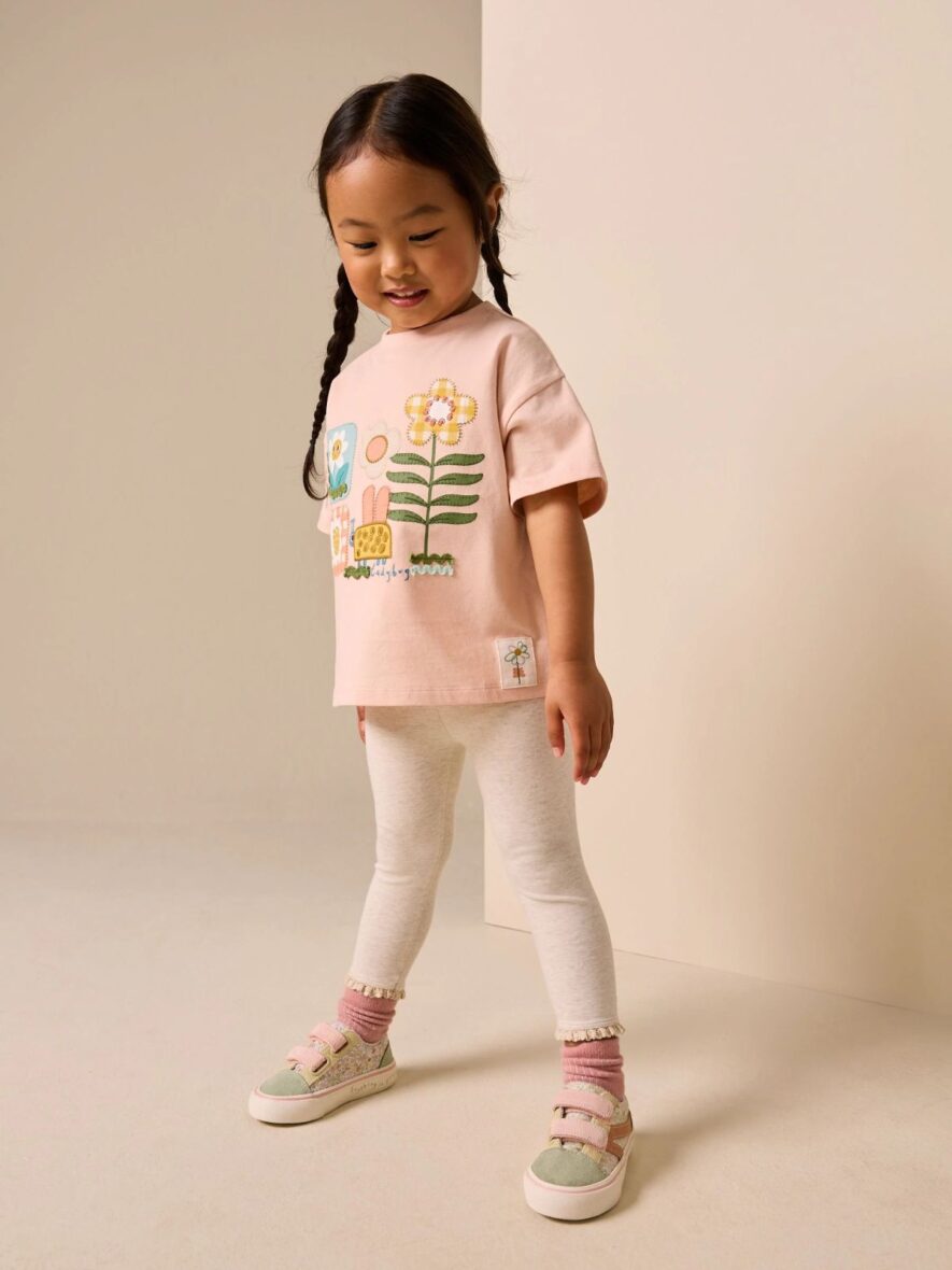 Pink Flowers Short Sleeve T-Shirt 2