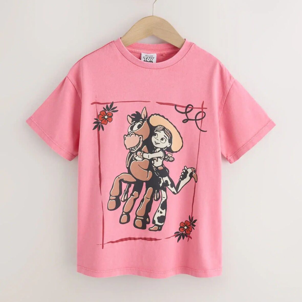 Pink Jessie Oversized Toy Story Graphic Print T-Shirt (3-16yrs)