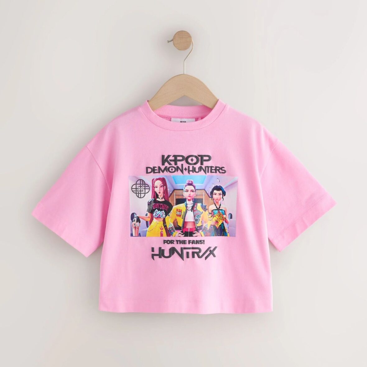 Pink KPOP Demon Hunters Short Sleeve T-Shirt (6-16yrs)