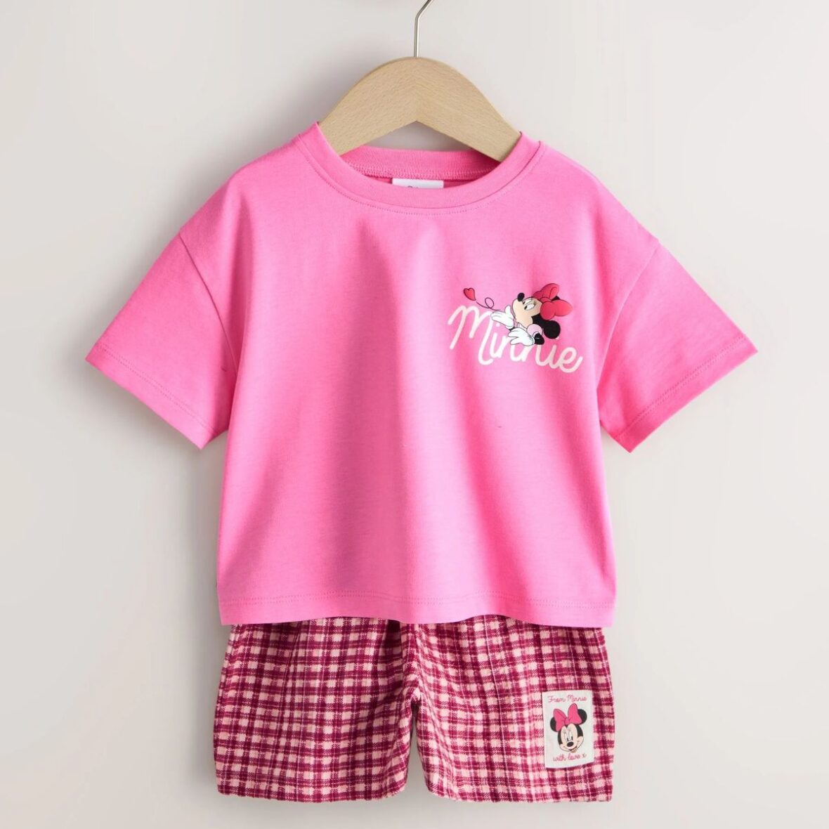 Pink Minnie Mouse T-Shirt and Shorts Set (3mths-7yrs)