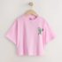 Pink Pickleball Oversized Graphic Print T-Shirt 3