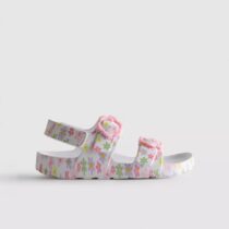 Printed Double Buckle Strap Sandals 1
