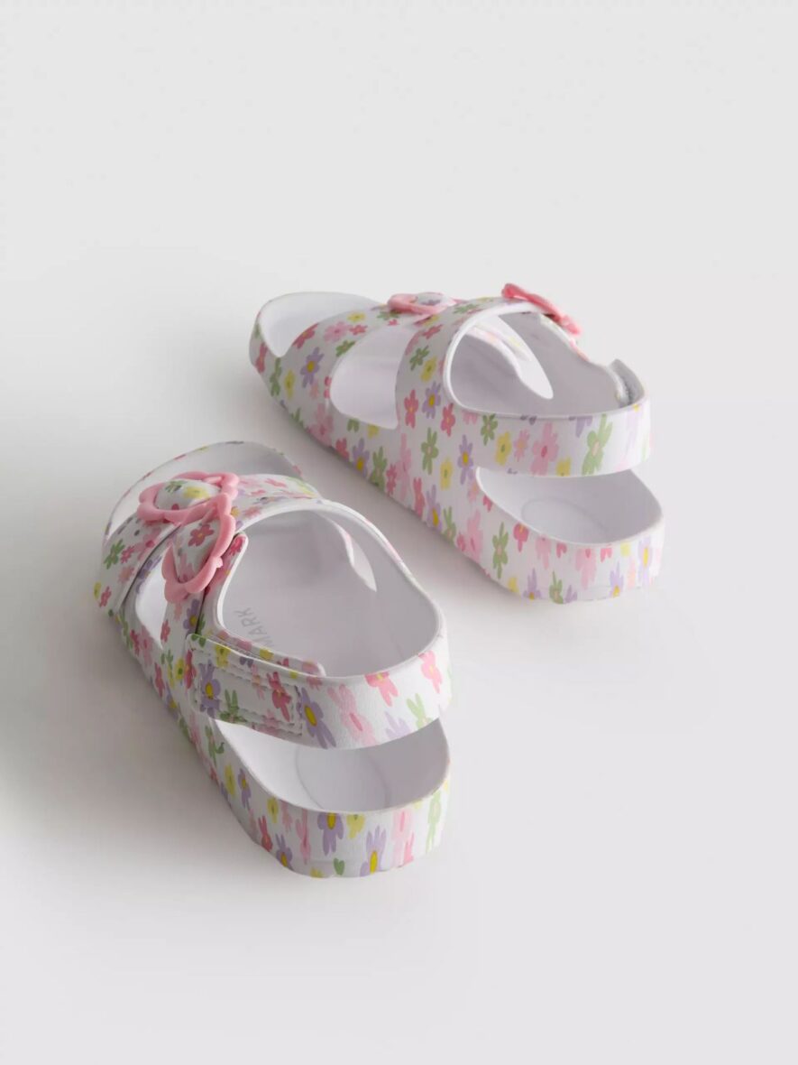 Printed Double Buckle Strap Sandals 3