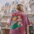 Purple Disney Little Mermaid Short Sleeve T-Shirt and Rib Cycle Shorts Set 2