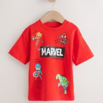 Red/Blue Marvel Short Sleeve Cotton T-Shirt 3