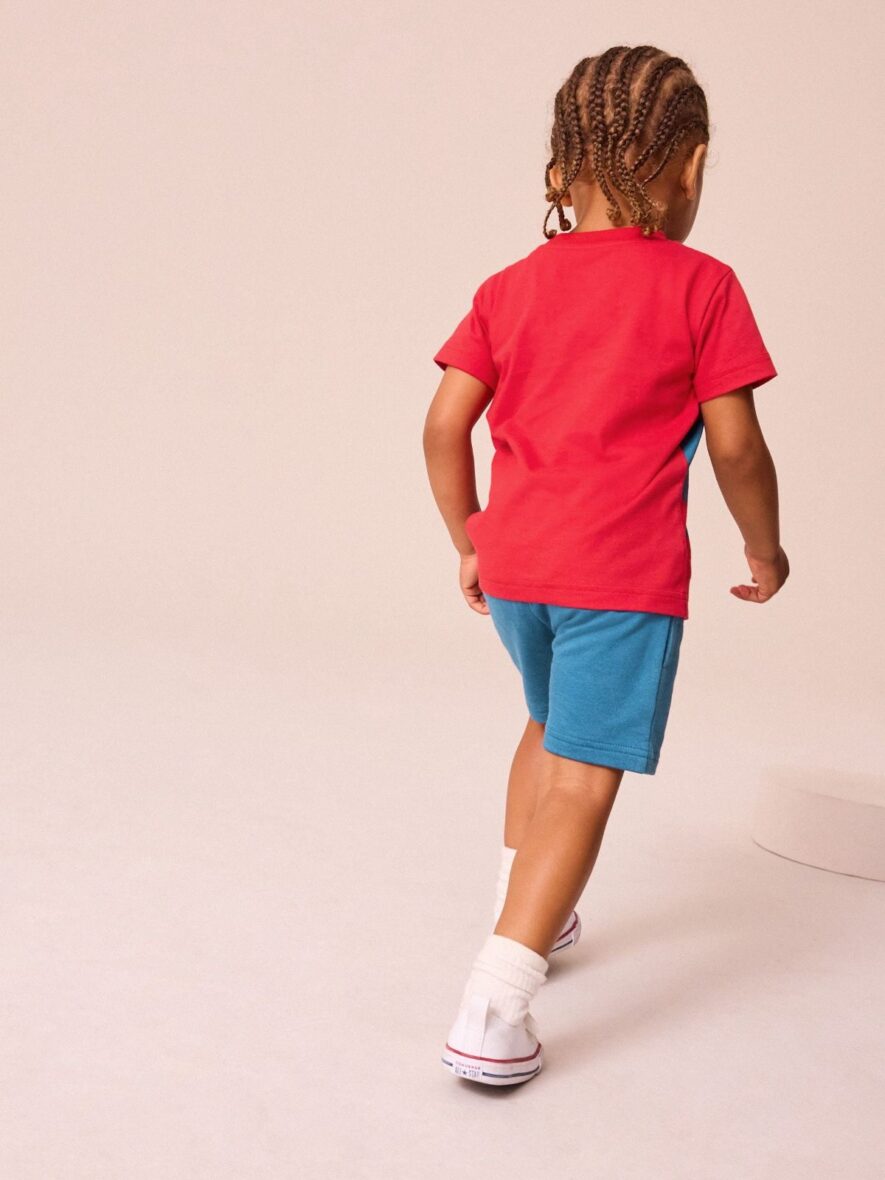 Red Blue Spider-Man T-Shirt And Shorts Set 2