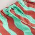 Red/Green Wavy Stripe Pull On Shorts 3