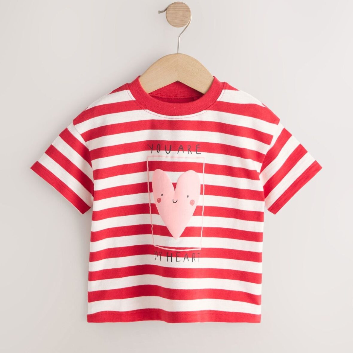 Red Heart Short Sleeve T-Shirt (3mths-7yrs)