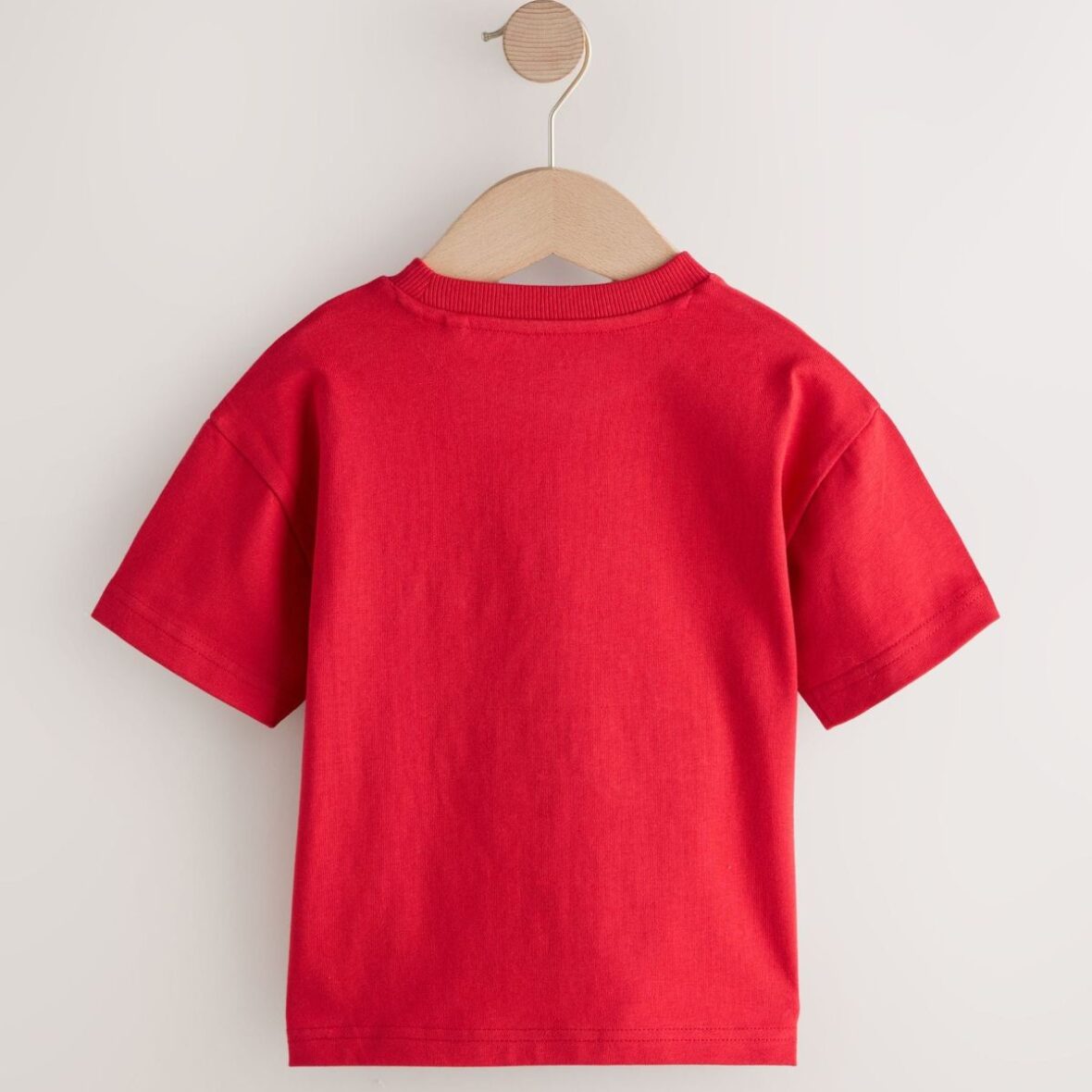 Red Police Car Short Sleeve Appliqué T-Shirt 3