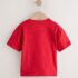 Red Police Car Short Sleeve Appliqué T-Shirt 3