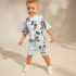 Sage Green Mickey Mouse T-Shirt and Shorts Set 3