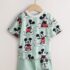 Sage Green Mickey Mouse T-Shirt and Shorts Set 1