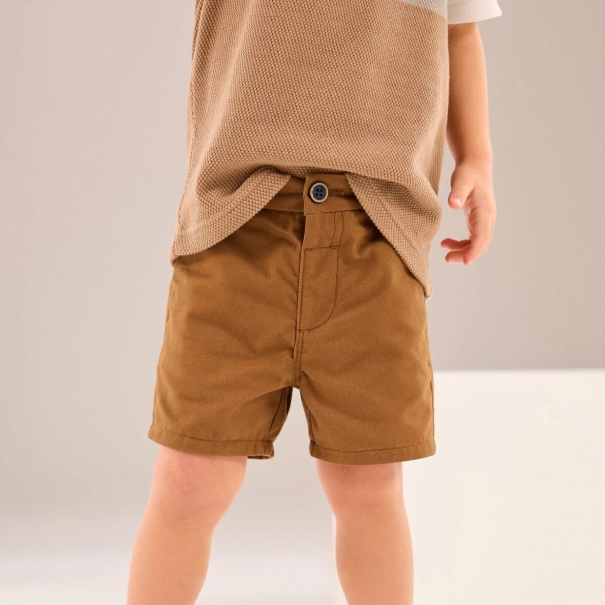 Tan Brown Chino Shorts 1