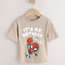 Tan Brown Marvel Short Sleeve Cotton T-Shirt 3