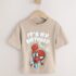 Tan Brown Marvel Short Sleeve Cotton T-Shirt 3