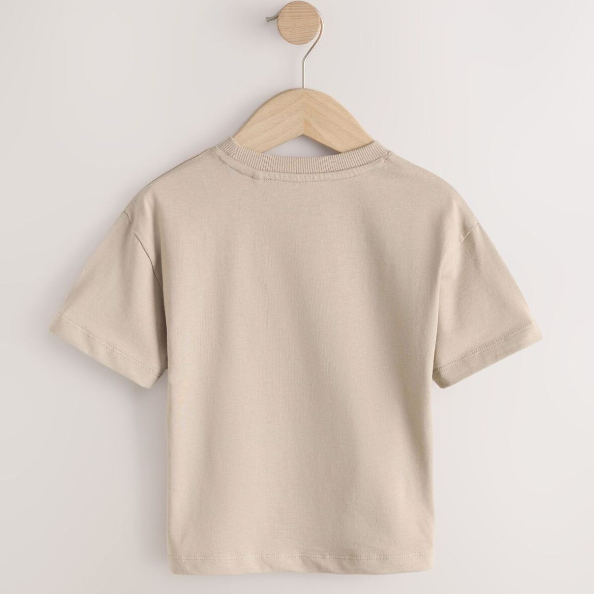 Tan Brown Marvel Short Sleeve Cotton T-Shirt 2