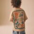 Tan Brown Mickey Mouse Short Sleeve T-Shirt 2