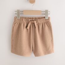 Tan Brown Textured Shorts 4