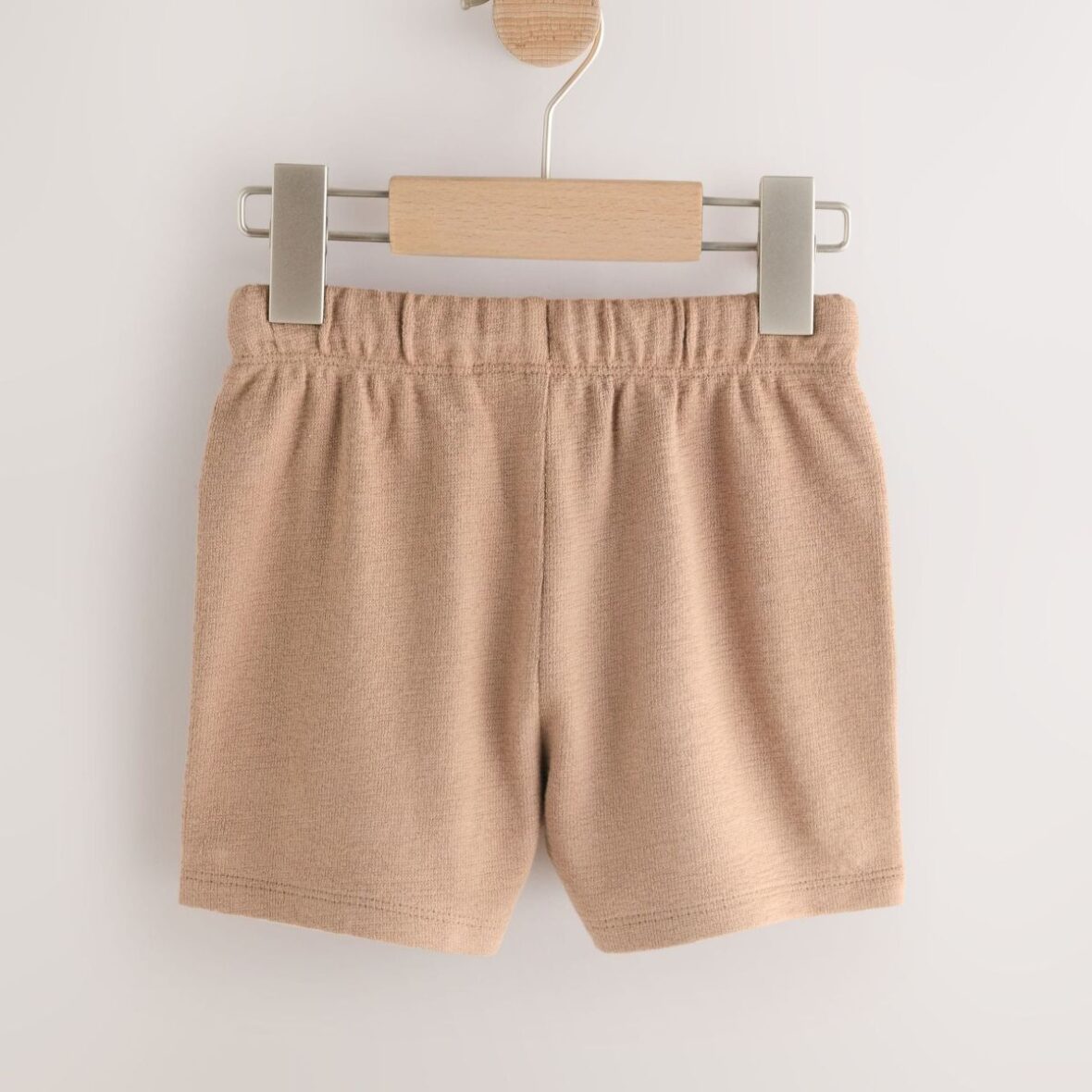 Tan Brown Textured Shorts 3