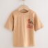 Tan Cheetah Havana Sunset Short Sleeve Back Print T-Shirt 2