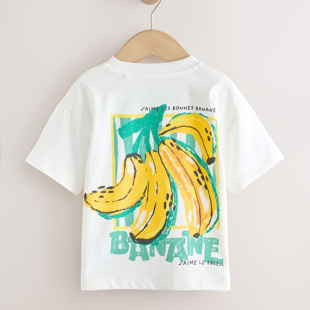 White Bananas Short Sleeve Back Print T-Shirt 4