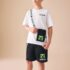 White/Black Minecraft Bag T-Shirt and Shorts Set 3
