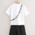 White/Black Minecraft Bag T-Shirt and Shorts Set 2