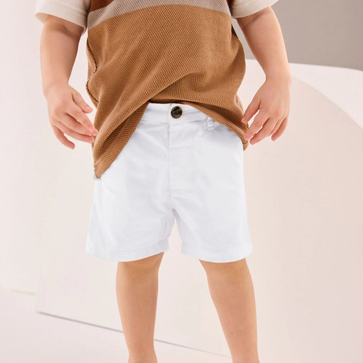 White Chino Shorts 1