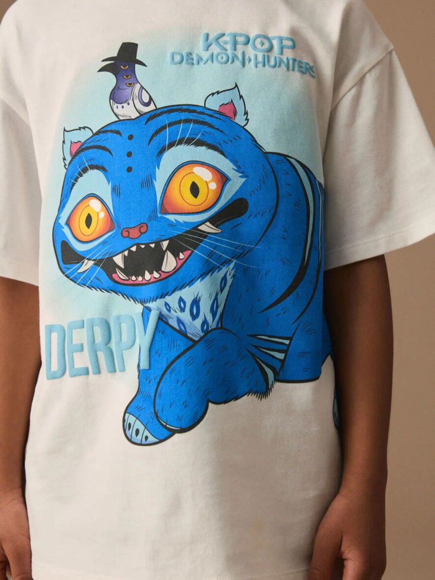 White Derpy KPOP Demon Hunters Short Sleeve T-Shirt 4