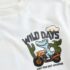 White Dinosaur Oversized Short Sleeve Back Print T-Shirt 2