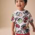 White Marvel Short Sleeve Cotton T-Shirt 3