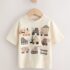 White Neutral Diggers Short Sleeve Appliqué T-Shirt 4